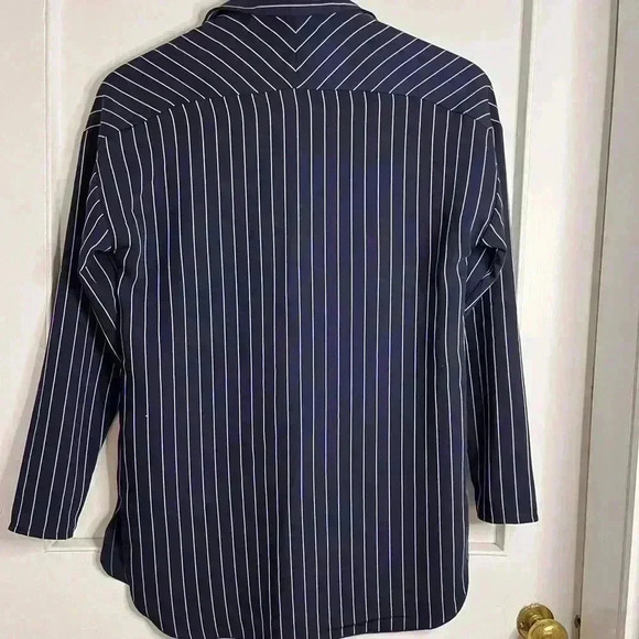 Women’s Babaton Kearny Blouse  in Blue and White Stripes Size XXS - Picture 8 of 10
